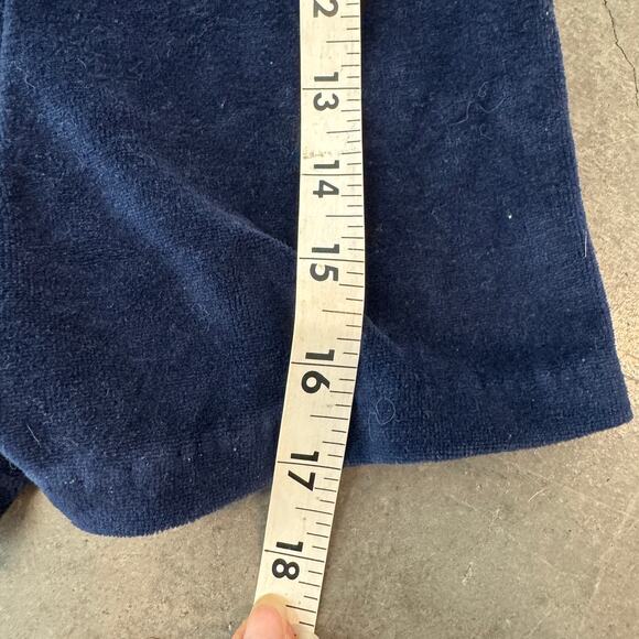 Vintage Little Bitty Baby Navy Velour Prep Golf Jumper One Piece Short Set 3T - Picture 5 of 5